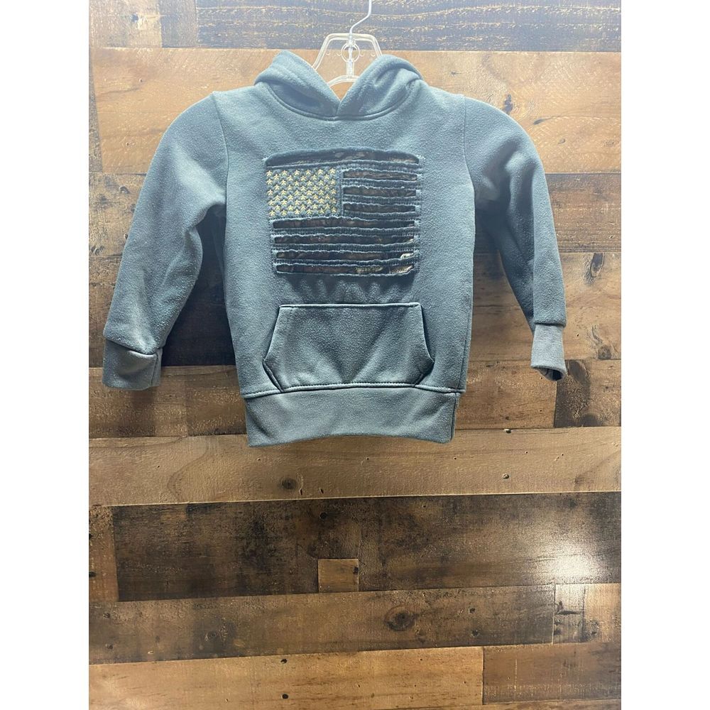 Mossy‎ Oak Youth Flag Hoodie Size 4